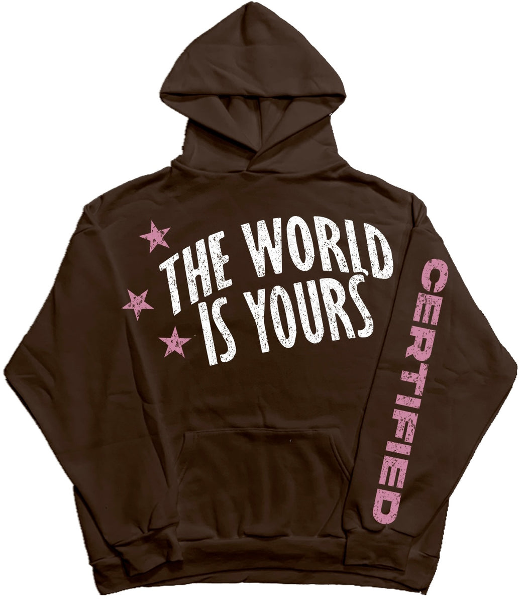 The world is online yours hoodie